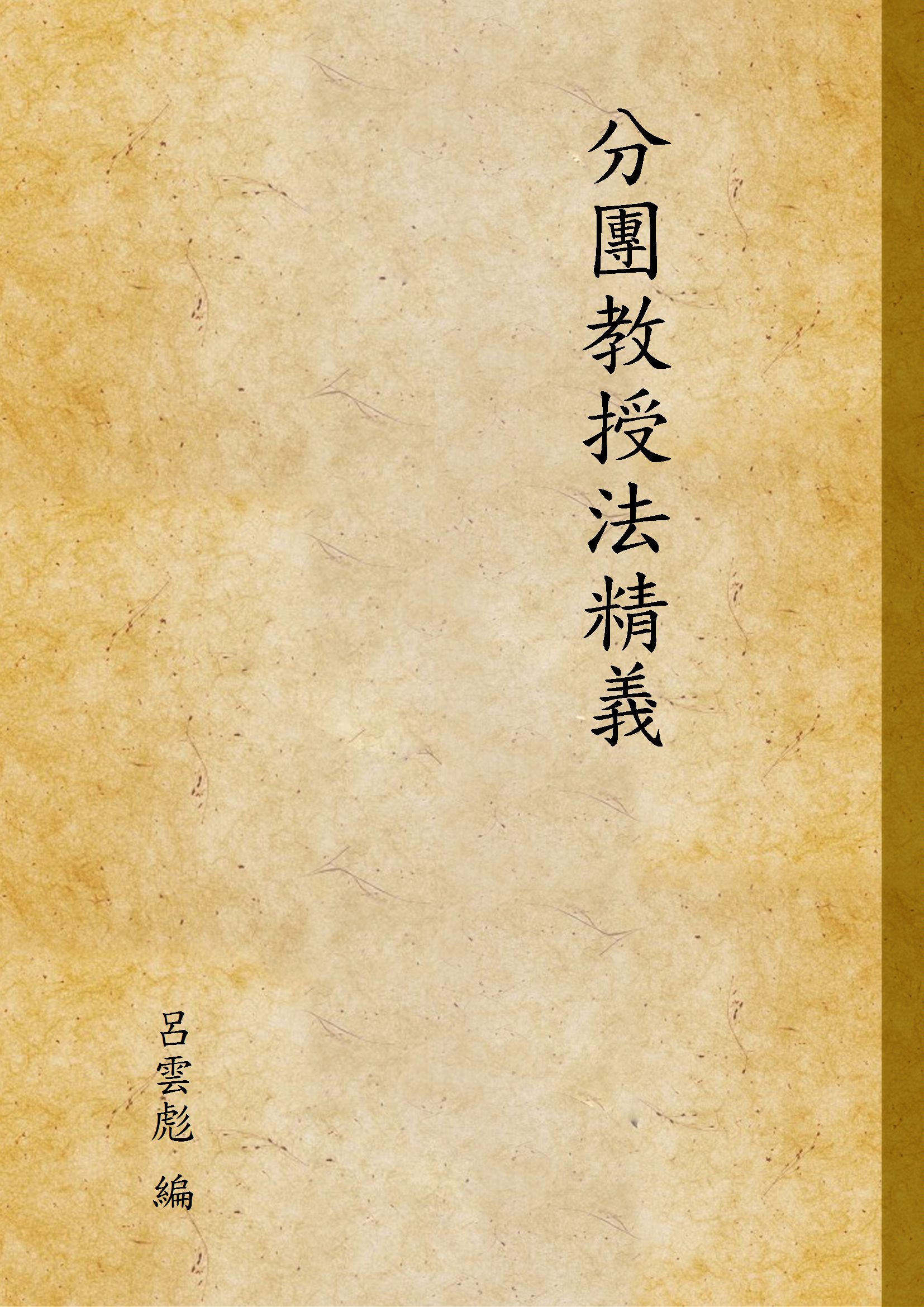 分團教授法精義