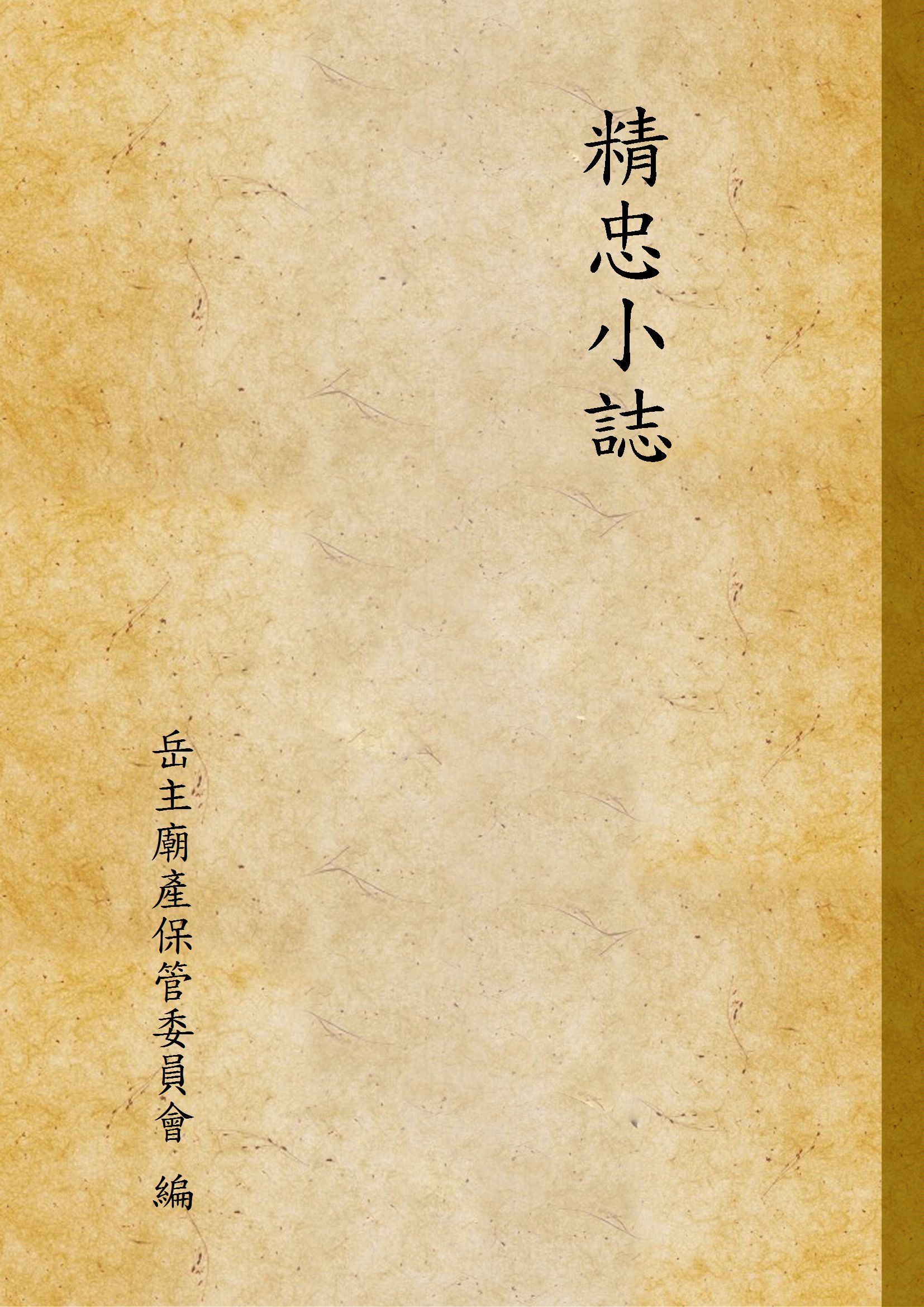 精忠小誌