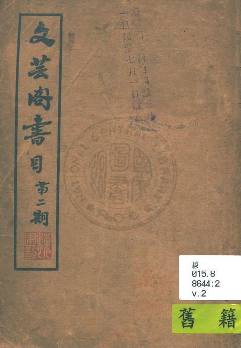 文芸閣書目
