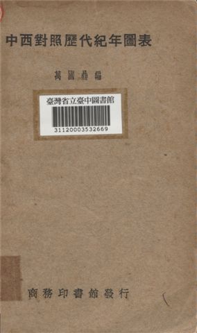 中西對照歷代紀年圖表