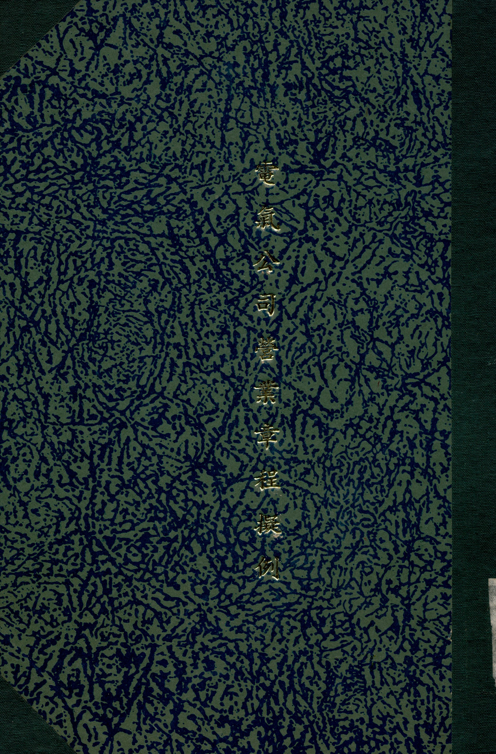 電氣公司營業章程擬例