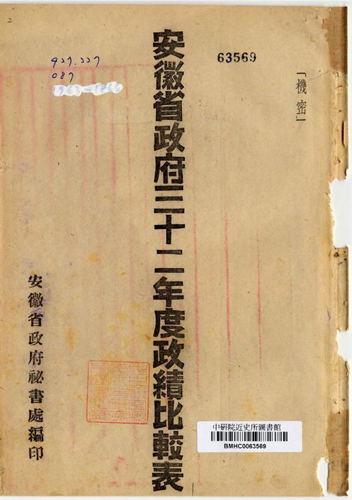 安徽省政府政績比較表