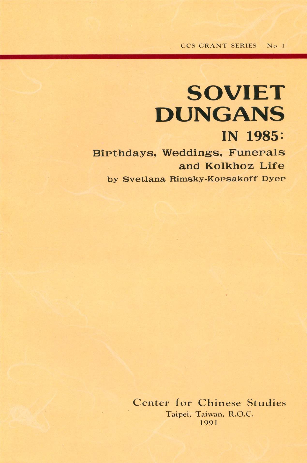 Soviet Dungans in 1985